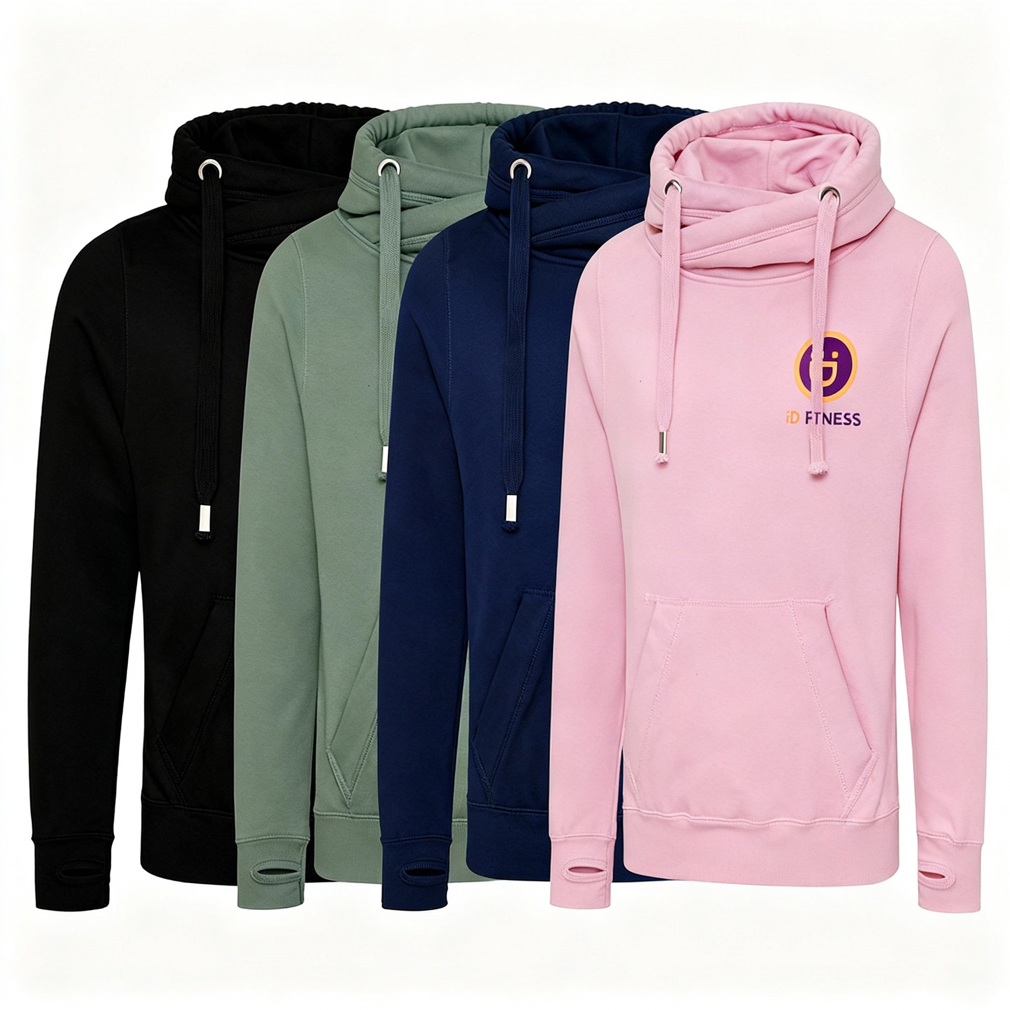 iDFITNESS Cross-neck hoodies