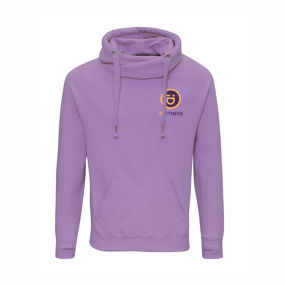 iDFITNESS Cross neck hoodie Digital Lavender