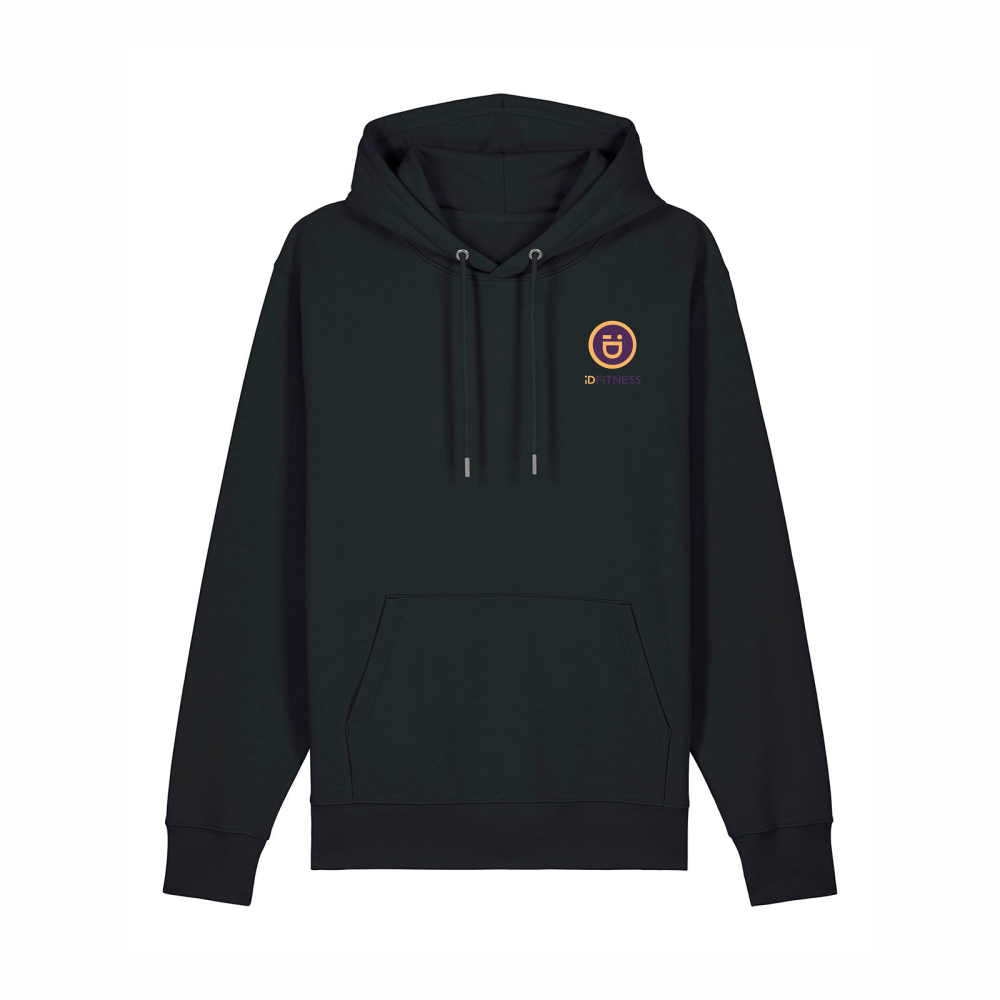 iDFITNESS Iconic Hoodie - 100% organic Black