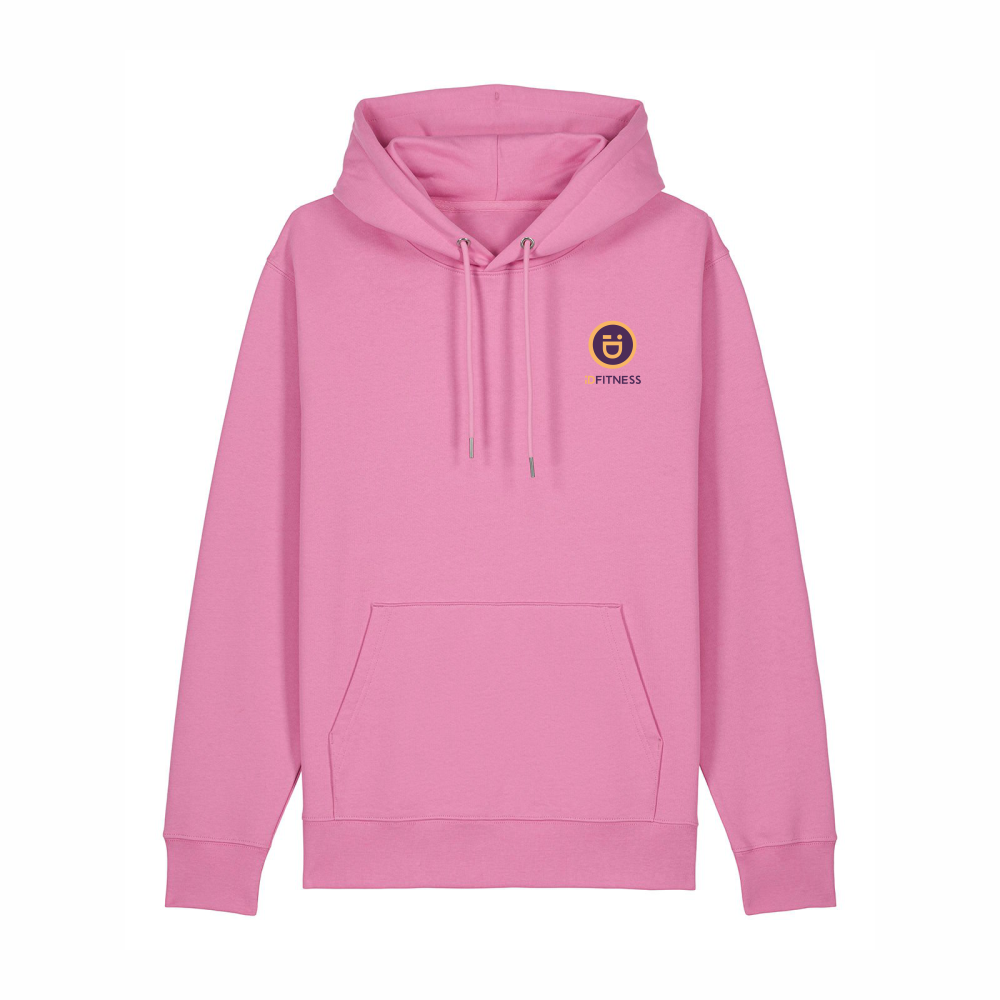 iDFITNESS Iconic Hoodie - 100% organic Bubblegum pink