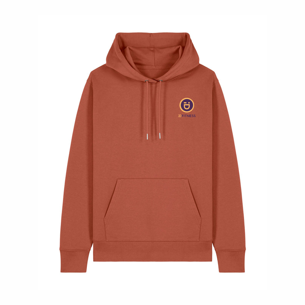 iDFITNESS Iconic Hoodie - 100% organic Heritage brown