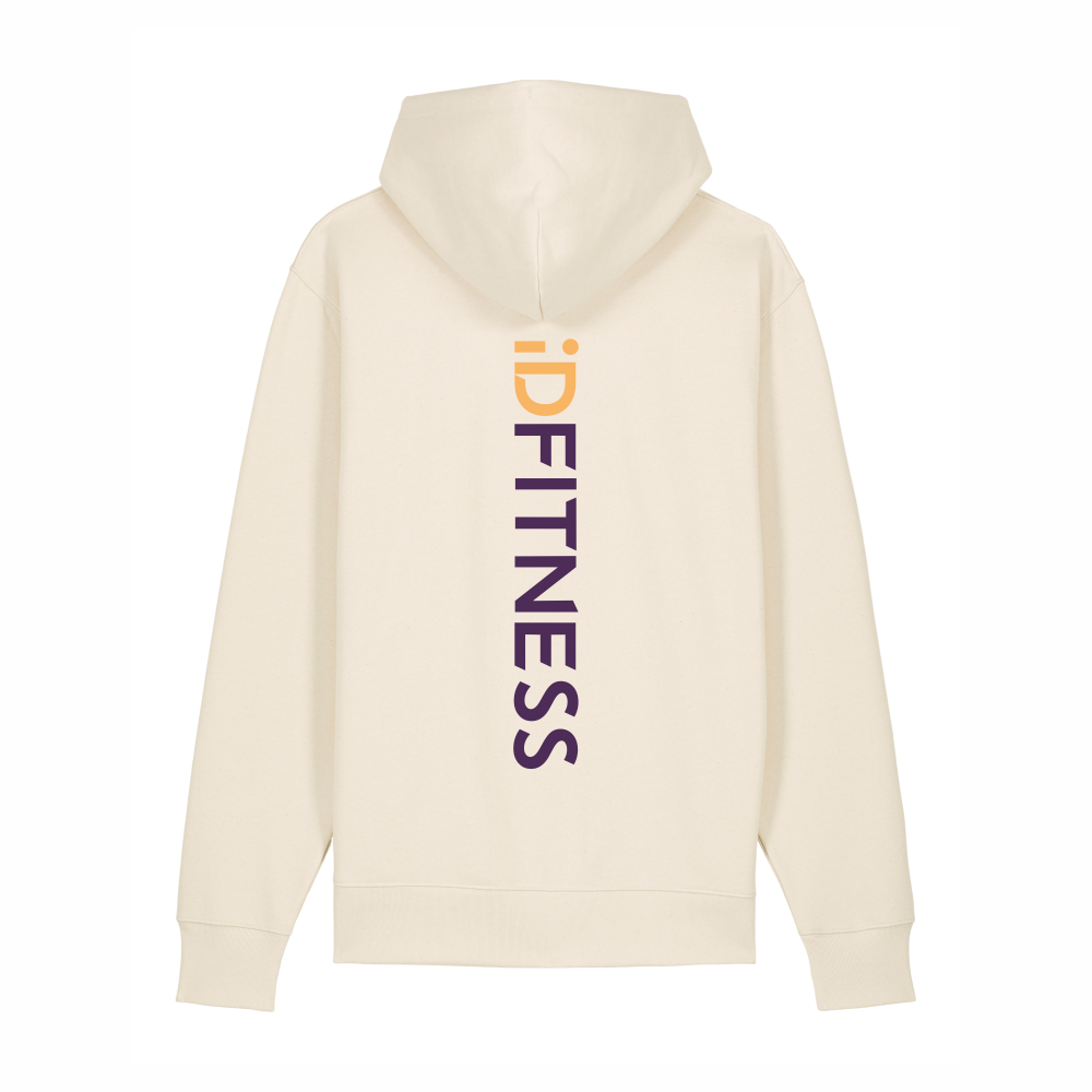 Iconic True Line Hoodie: Natural & Purple