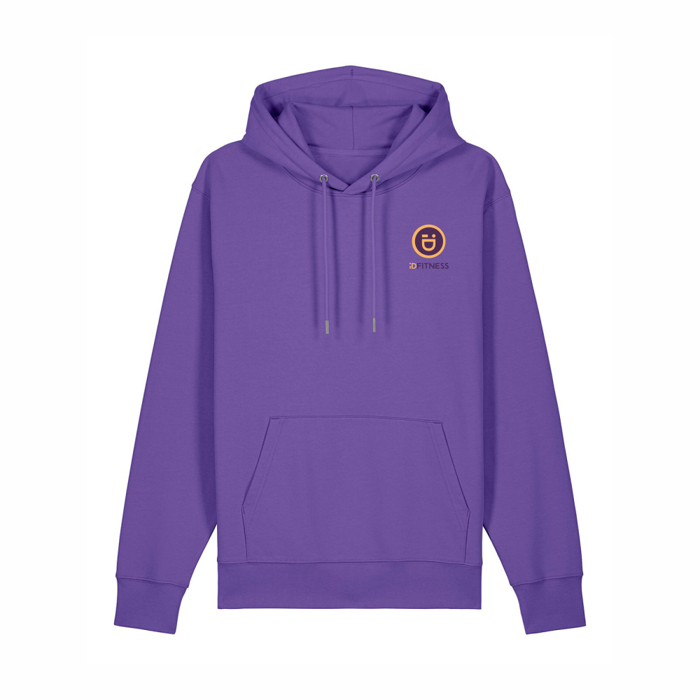 iDFITNESS Iconic Hoodie - 100% organic Purple love