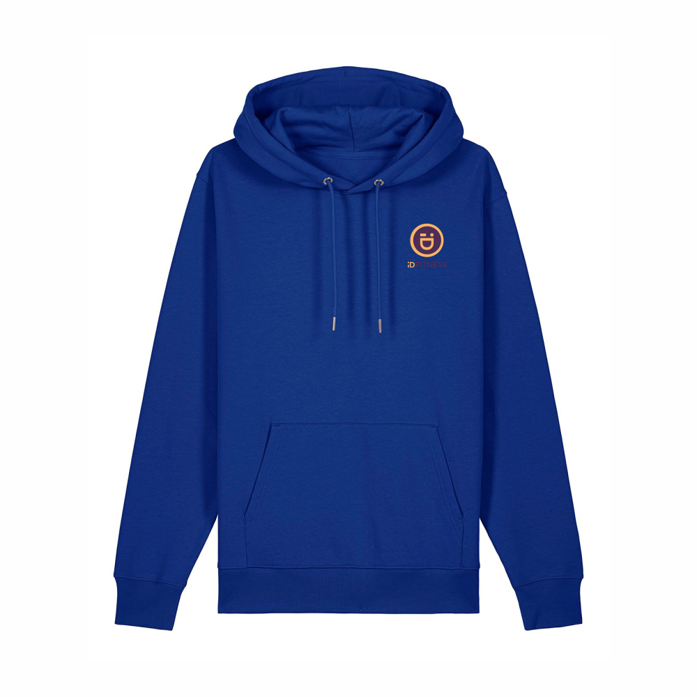 iDFITNESS Iconic Hoodie - 100% organic Worker blue