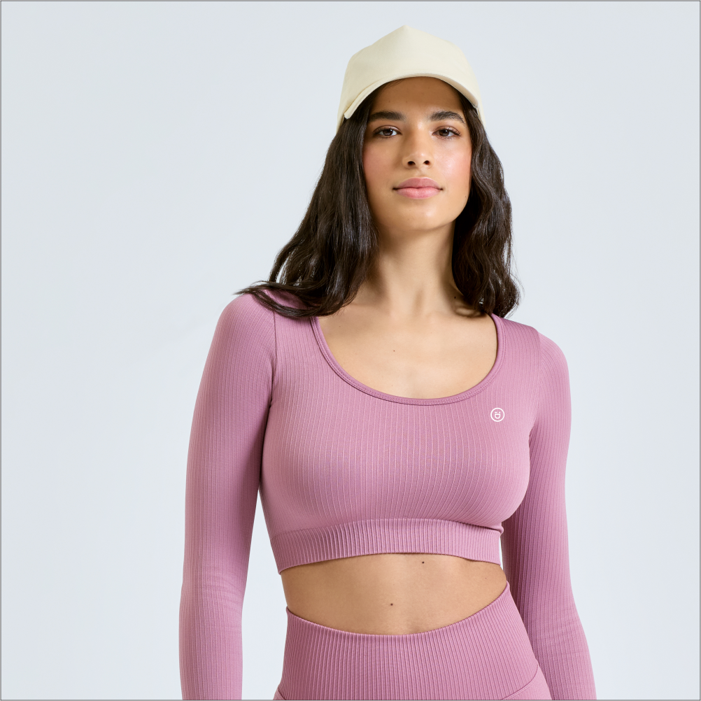 iDFITNESS Women's TriDri® Ribbed Seamless 3D Fit Crop Top